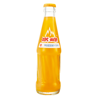 冰峰无糖橙味汽水 玻璃瓶装